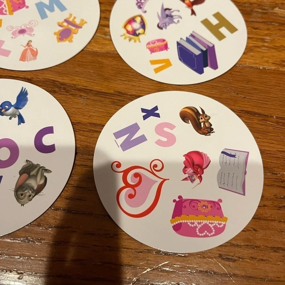 Disney Sofia The First Spot It! Spot 'n Learn Alphabet Game.